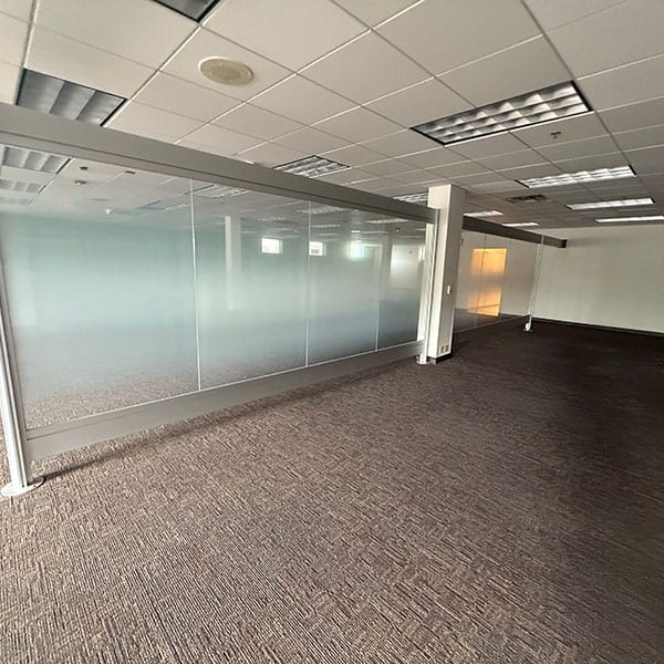 Frosted Glass Partition Panels w/Aluminum Frame