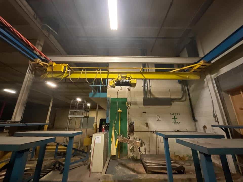 2-Ton, 25 ft Span Bridge Crane